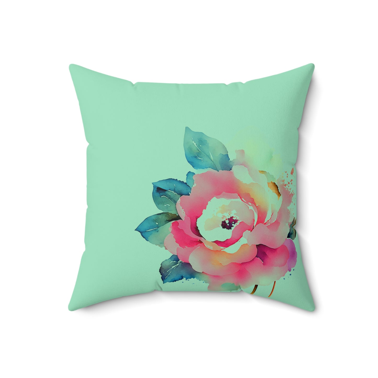 Floral Throw Pillow, Cozy Home Decor, Gift for Her, Spring Decoration, Elegant Cushion, Vibrant Accent Pillow