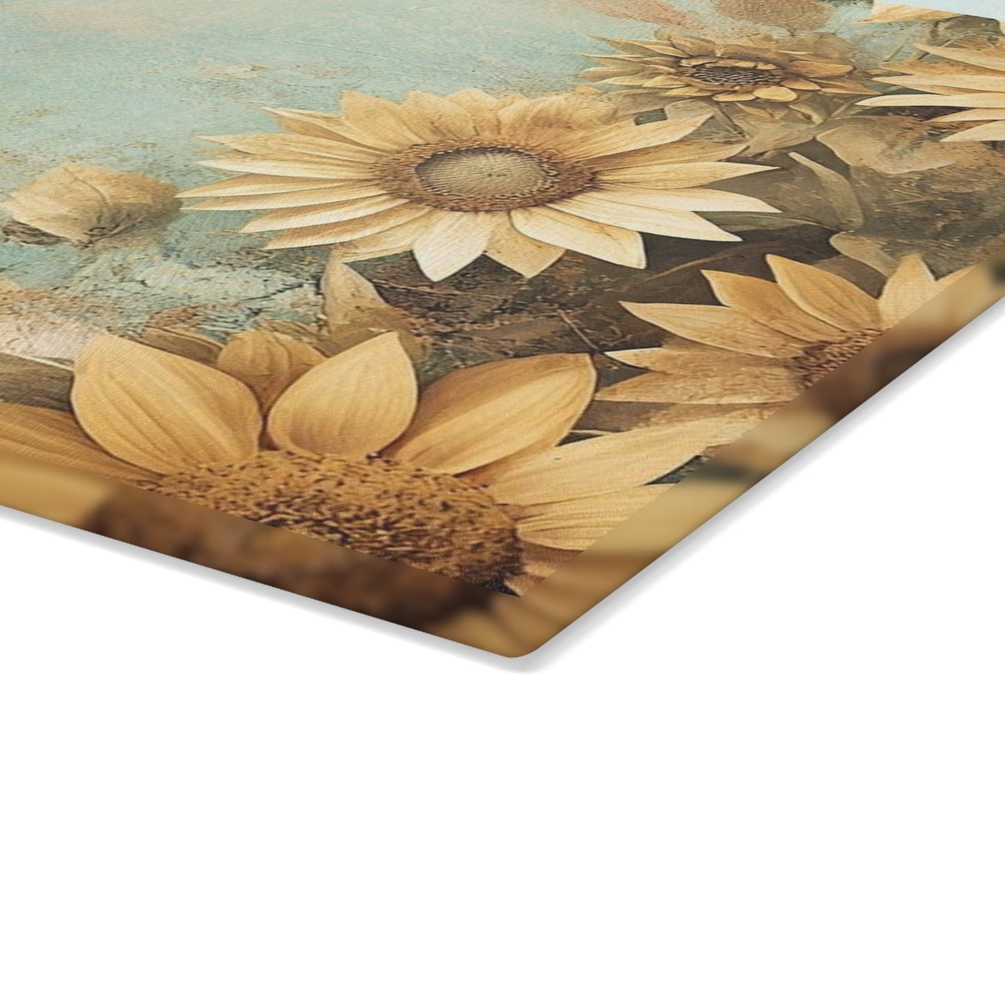 Sunflower Glass Cutting Board, Rustic Kitchen Decor, Unique Gift for Foodies & Home Chefs, Spring & Summer Serving Platter, Floral [...]