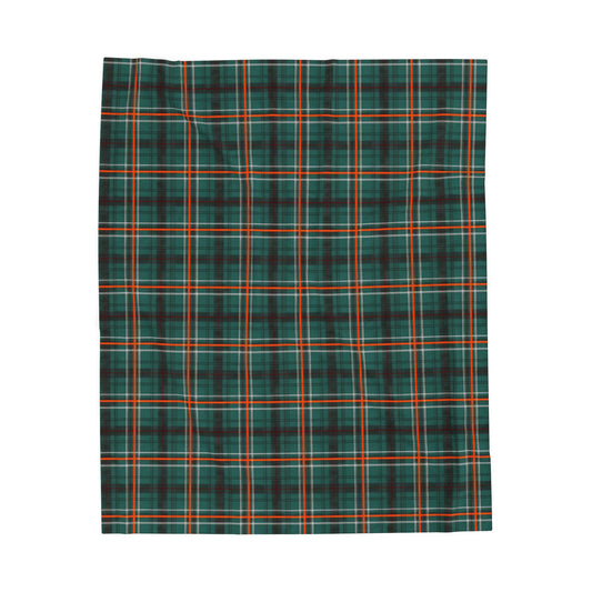 Cozy Plaid Velveteen Plush Blanket, Soft Throw for Cozy Nights, Perfect Gift for Fall & Winter, Holiday Decor Blanket, Home Comfort