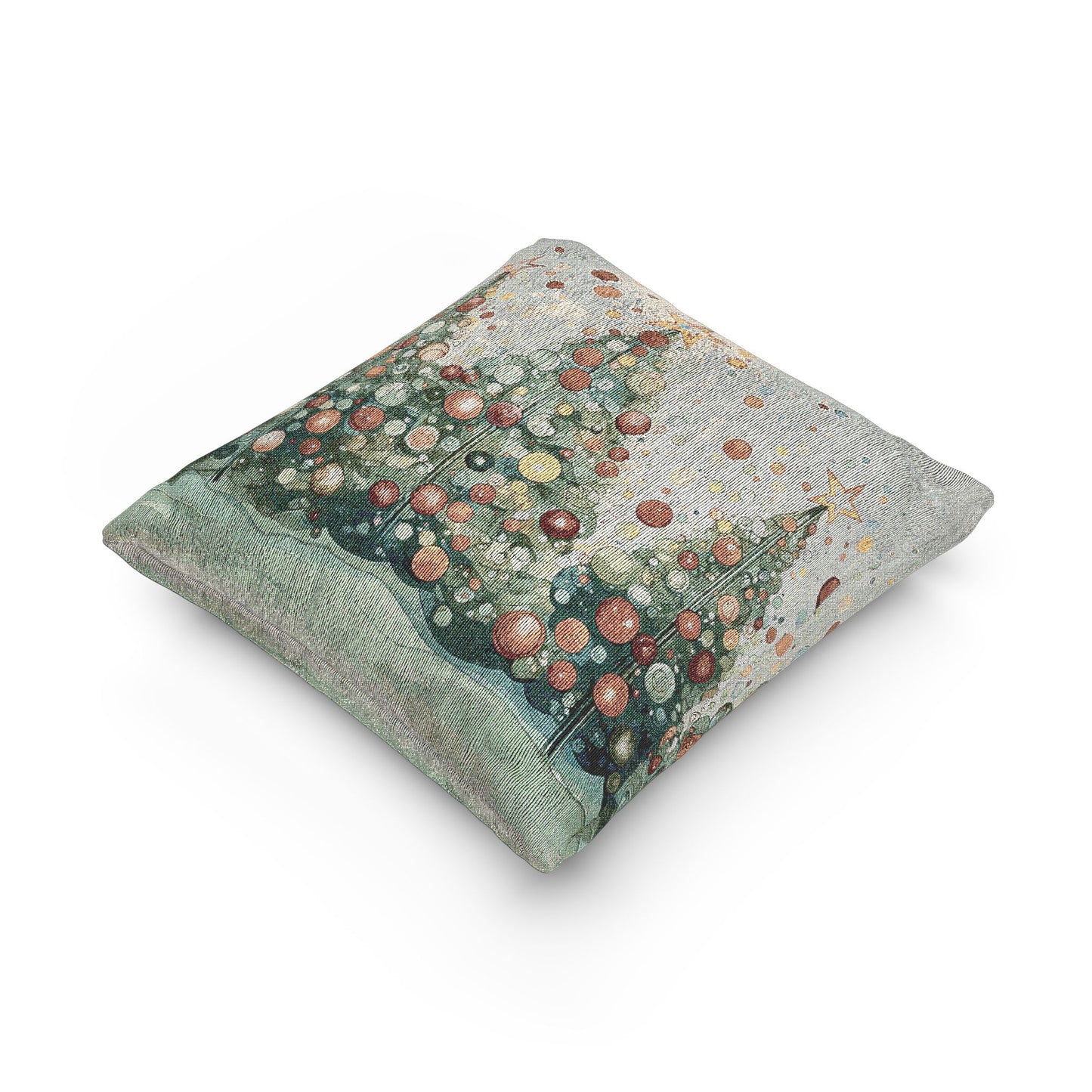 Cozy Christmas Woven Pillow, Holiday Decor, Festive Home Accent, Christmas Gift, Seasonal Cushion