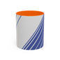 Elegant Stripe Accent Coffee Mug - Perfect for Gifts, Home Decor, Office, Birthdays, and Tea Lovers