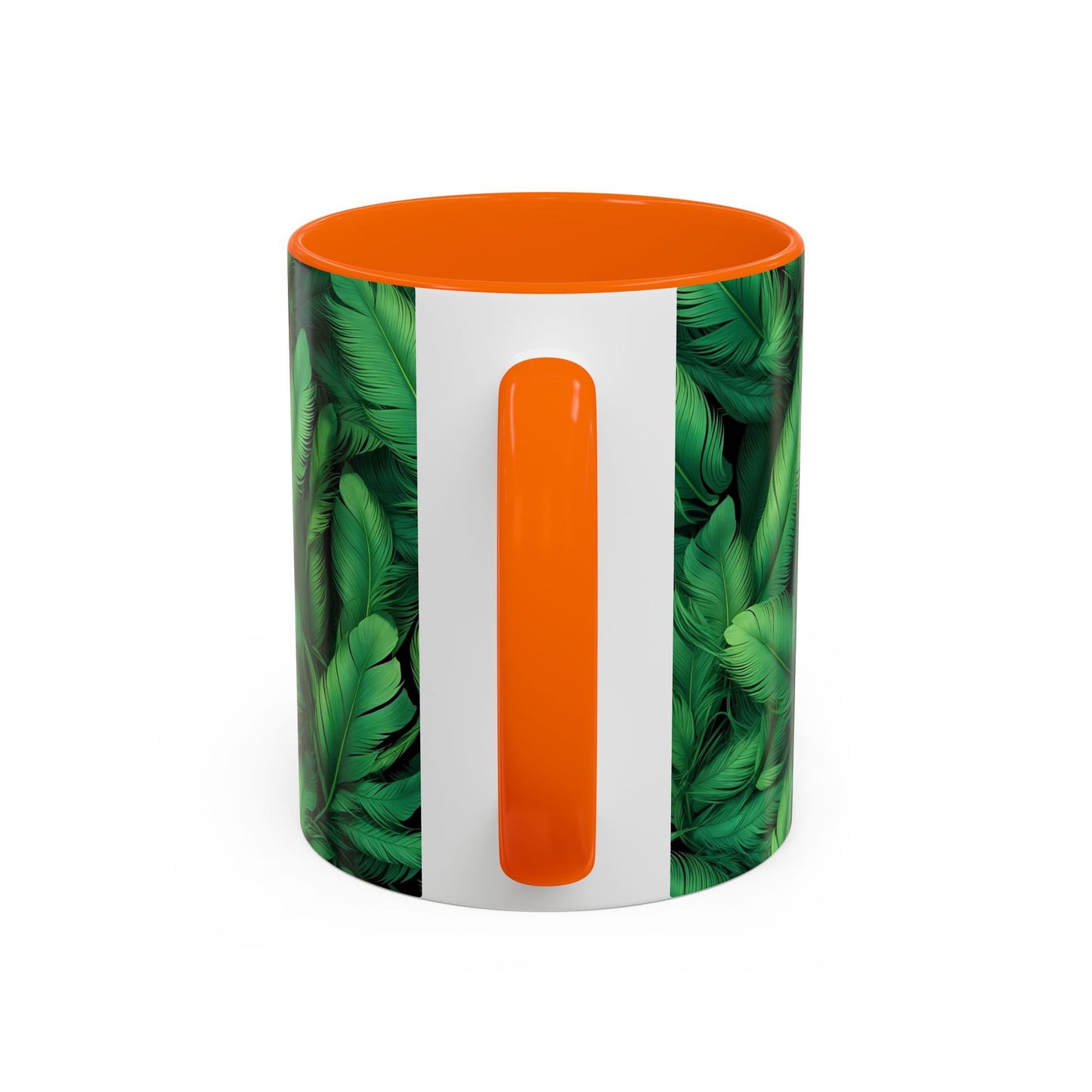 Tropical Leaf Coffee Mug - Green Botanical Drinkware, Ideal Gift for Nature Lovers, Home Decor, Tropical Theme, Eco-Friendly Beverage