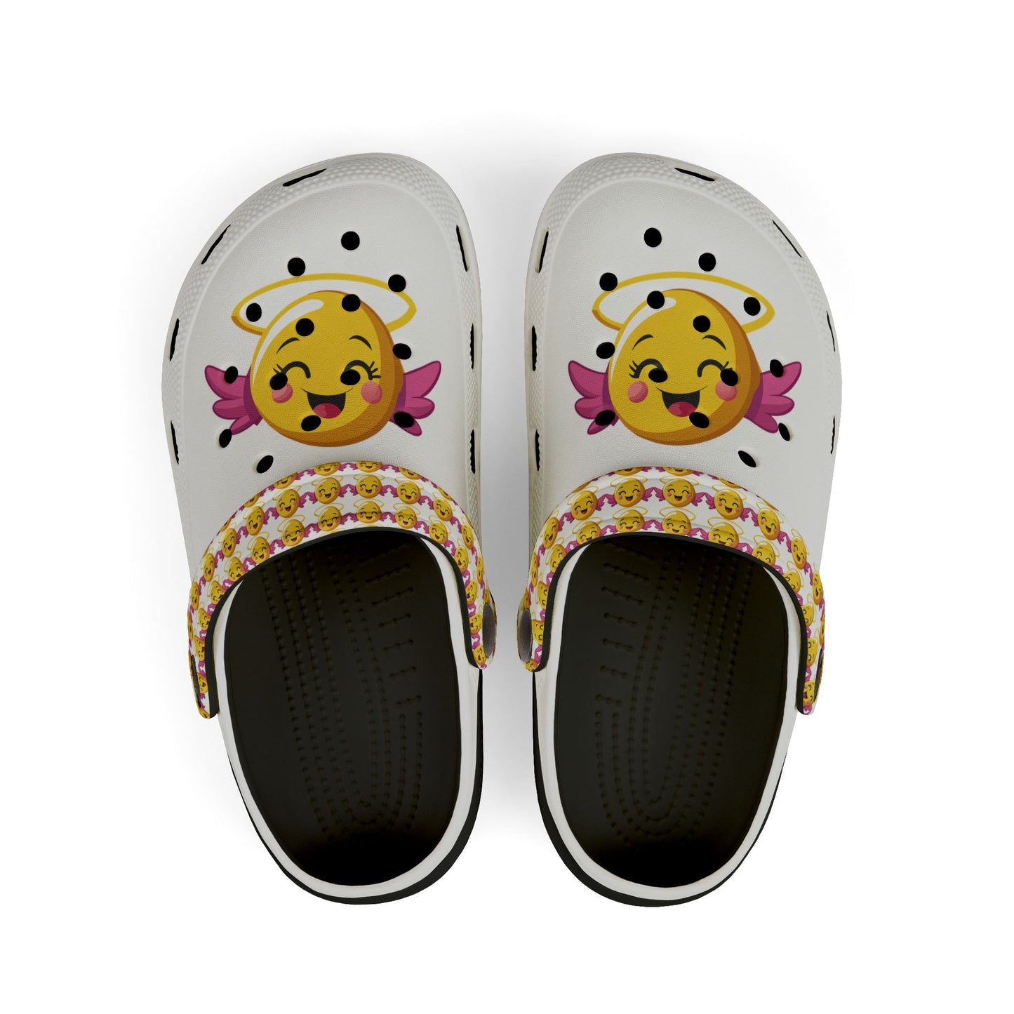 Smiley Kid's EVA Foam Clogs, Fun Summer Footwear for Kids, Cute Play Shoes, Perfect for Outdoor Adventures, Happy Face Design