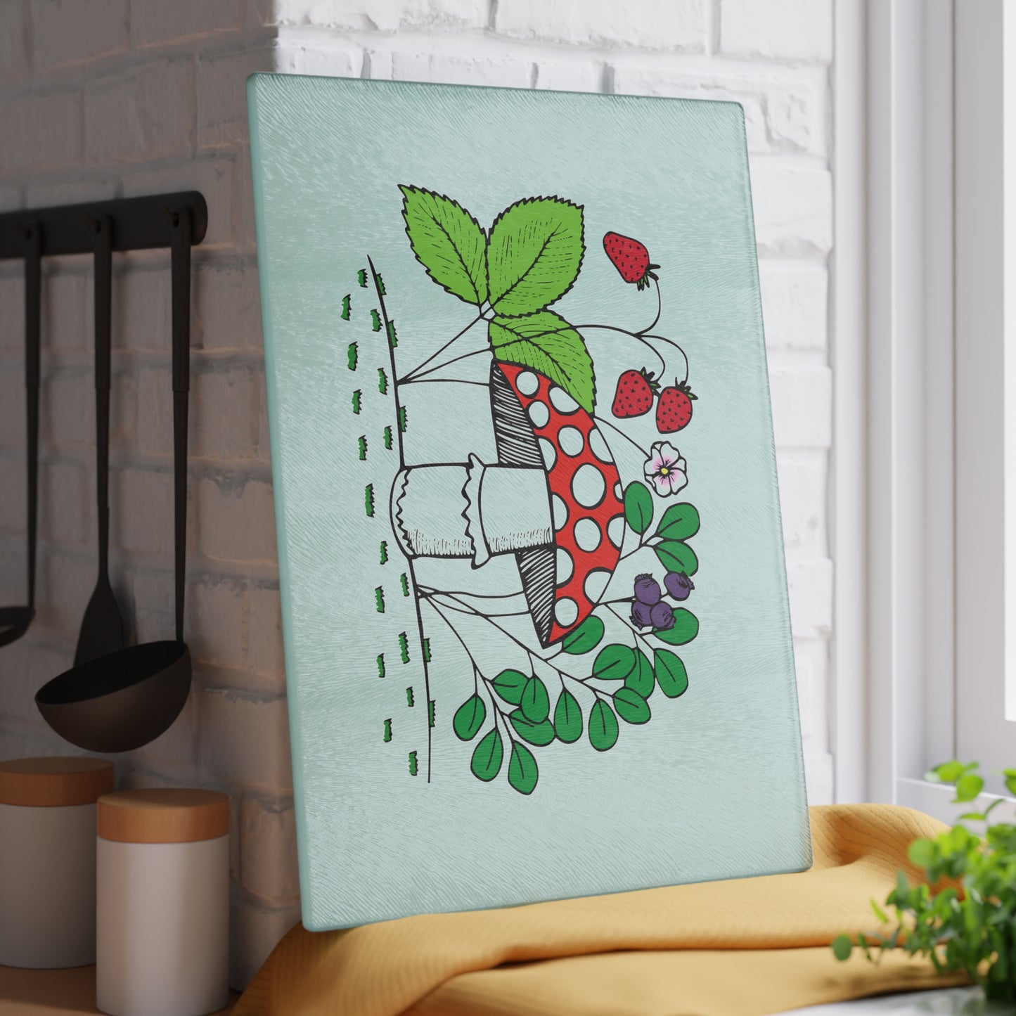 Vibrant Mushroom Glass Cutting Board, Cute Kitchen Decor, Gifts for Foodies, Engaging Home Cooking Tool, Eco-Friendly Kitchen [...]