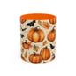 Pumpkin Halloween Coffee Mug, Fall Decor Mugs, Spooky Halloween Gifts, Autumn Drinkware, Seasonal Coffee Cups