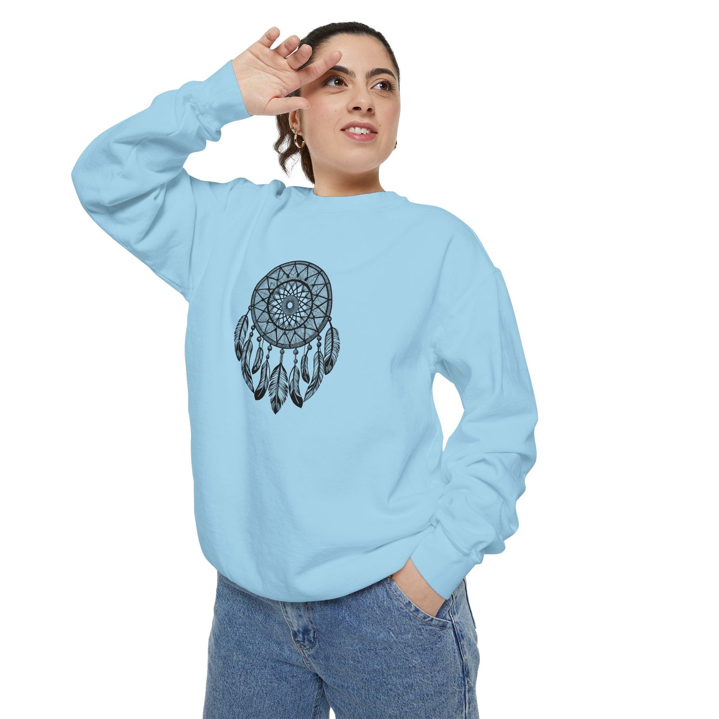 Dreamcatcher Sweatshirt for Cozy Vibes, Perfect Gift for Boho Lovers, Casual Outfits, Fall Style, Relaxing Days