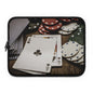 Poker Player Laptop Sleeve | Gaming Accessory for Gamers, Unique Gift for Poker Lovers, Stylish Tech Case, Perfect for Travel