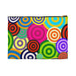 Colorful Circle Accessory Pouch, Fun Travel Organizer, Makeup Bag, Pencil Case, Gift for Her, Quirky Design