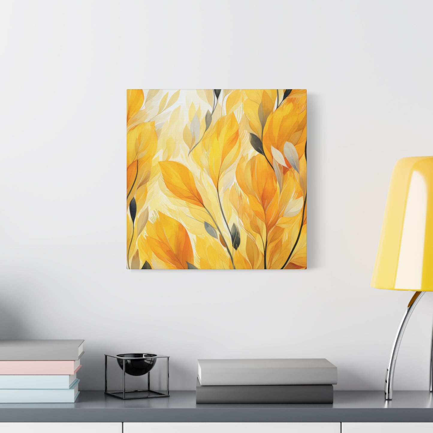 Gorgeous Yellow Matte Canvas Art Print, Stretched, 1.25"