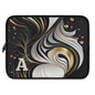 Elegant Personalized Laptop Sleeve, Art-Inspired Tech Case, Gift for Students, Professionals, Custom Monogram Sleeve, Stylish Gadget Cover