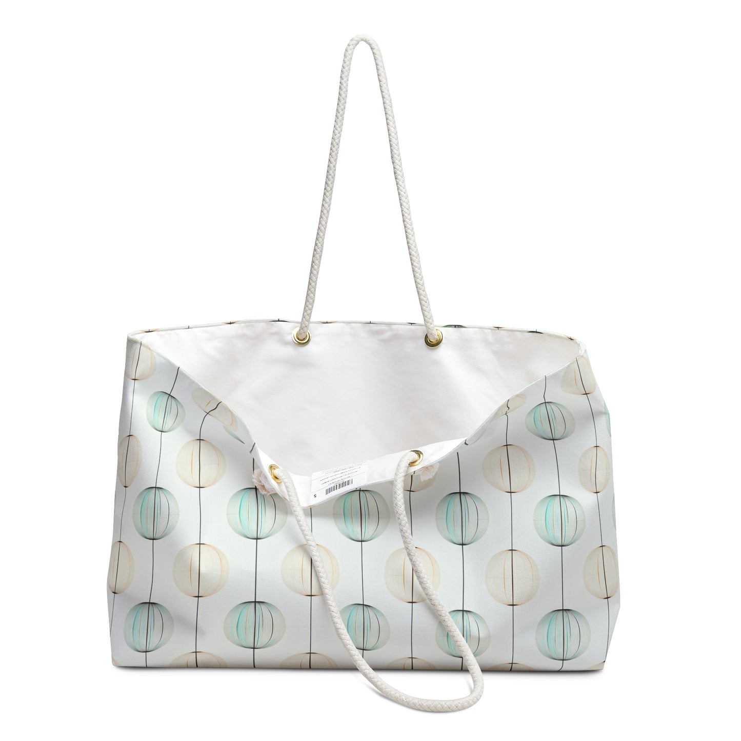 Pastel Polka Dot Weekender Bag — Lightweight Beach & Travel Tote