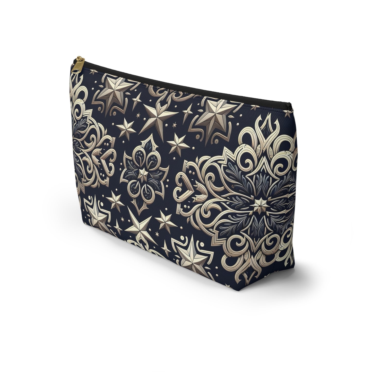 Elegant Starry Pattern Accessory Pouch | Makeup Bag, Travel Organizer, Gift for Her, Stylish Storage, Cosmetology Essentials