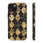 Elegant Gold & Black Phone Case for Tough Protection