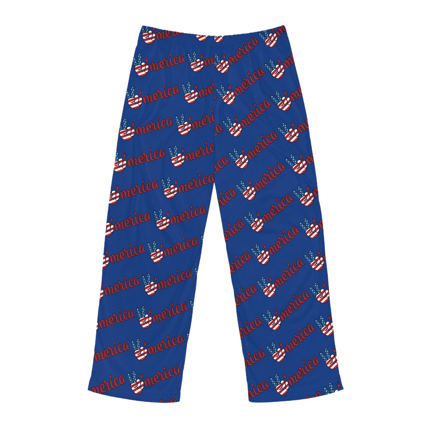 Patriotic Men's Pajama Pants, Comfy Sleepwear for Independence Day