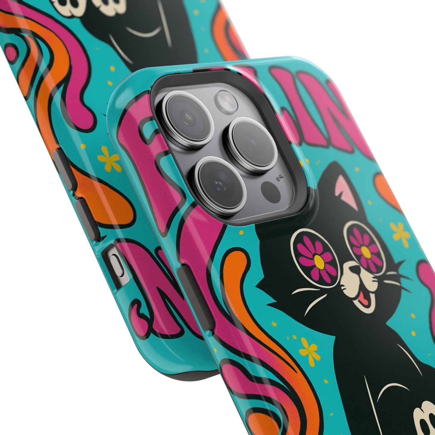 Groovy Cat Magnetic Impact-Resistant Phone Case