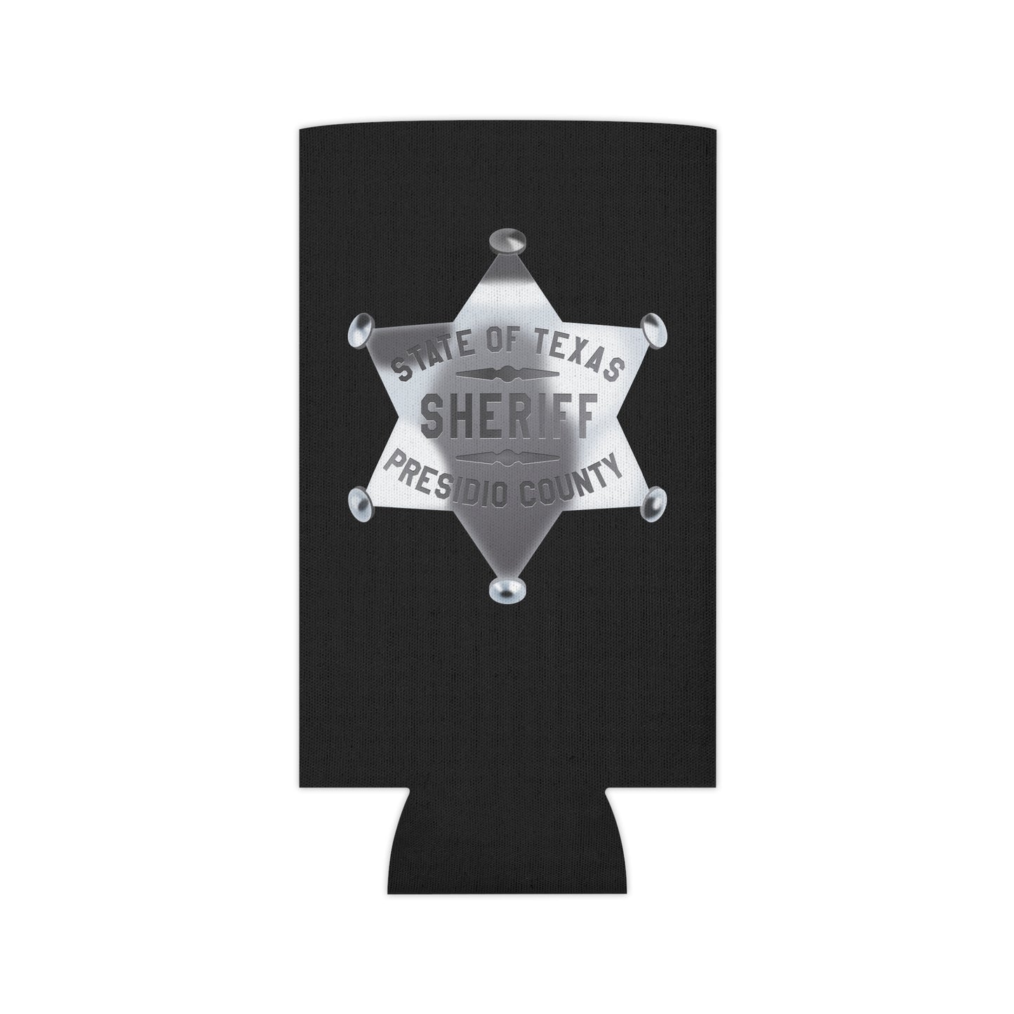 Sheriff Badge Can Cooler, Texas Sheriff Cooler, BBQ Coolers, Party Drink Holder, Outdoor Event Gifts, Custom Koozie