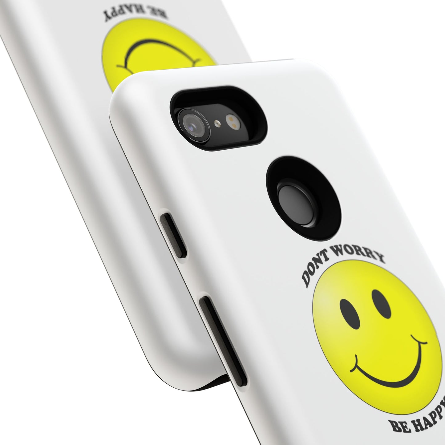 Happy Face Phone Case, Tough Cases, Don’t Worry, Be Happy, Cute Gift for Friends, Positive Vibes, Fun Mobile Accessories
