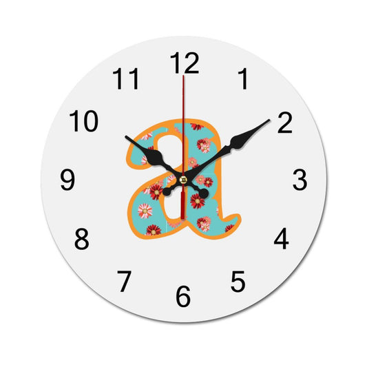 Concise Silent Wooden Wall Clock-9.84"x9.84"/ 25x25cm