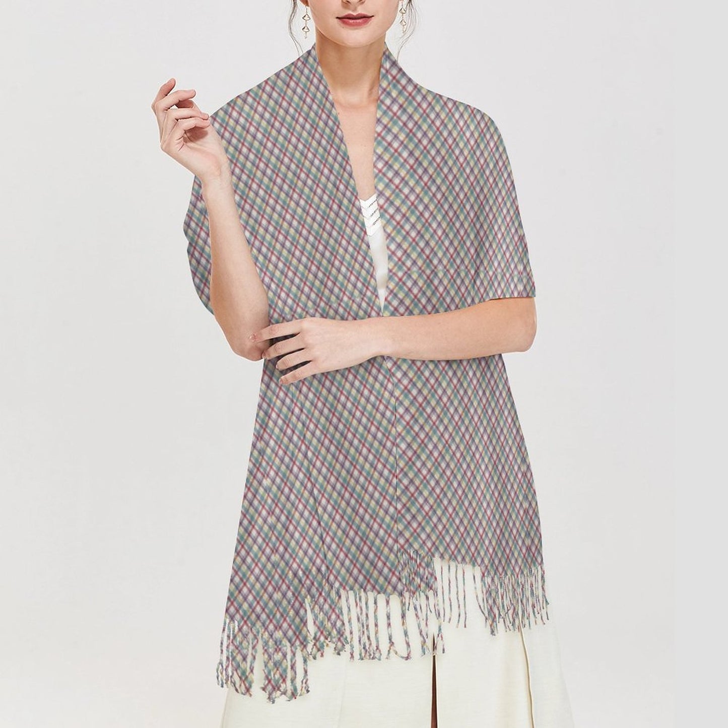 Cashmere-like Tassel Scarf