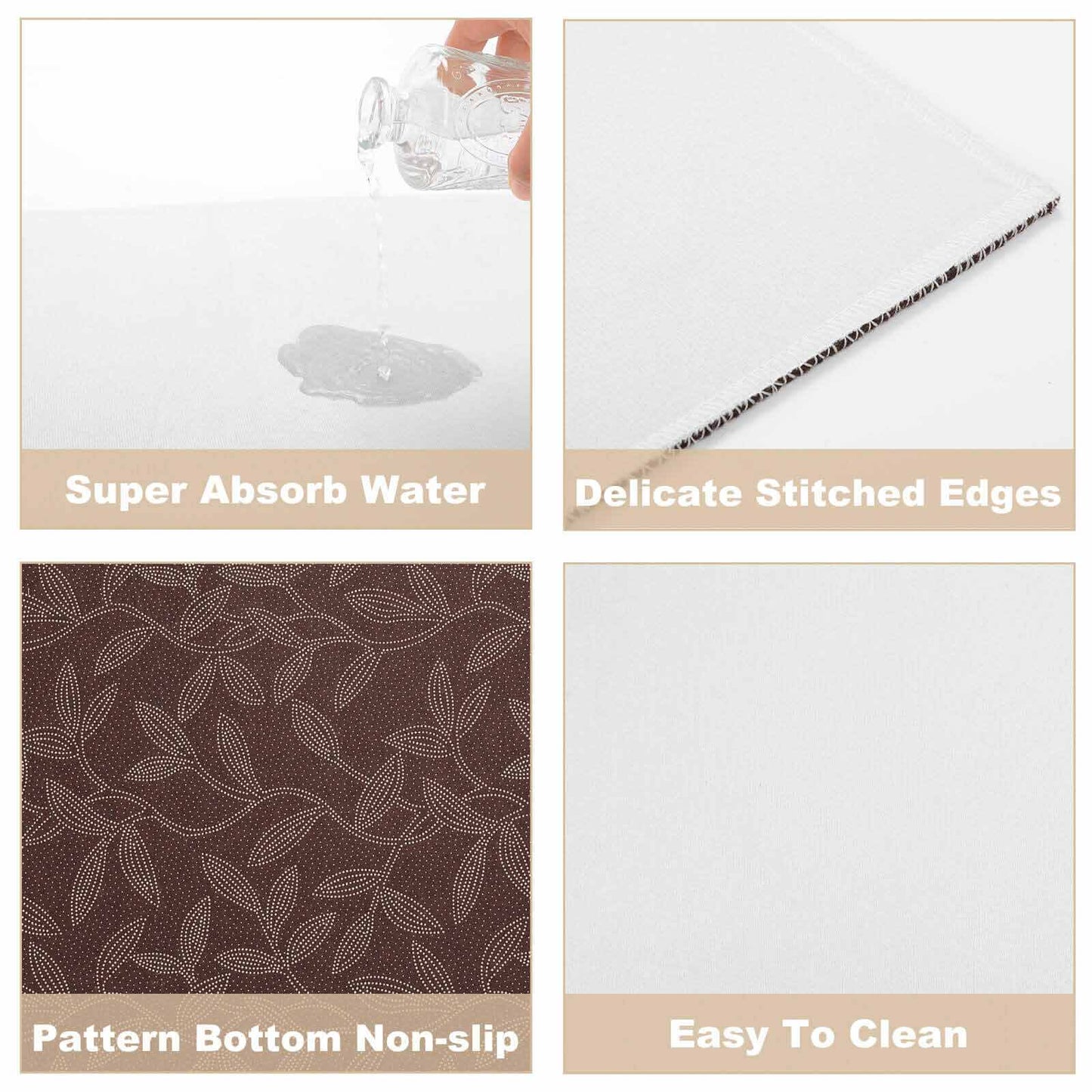 Crystal Velvet Bedroom Floor Mat