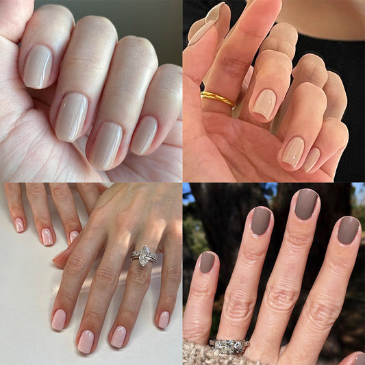 Red short square manicure classic solid color 365nails
