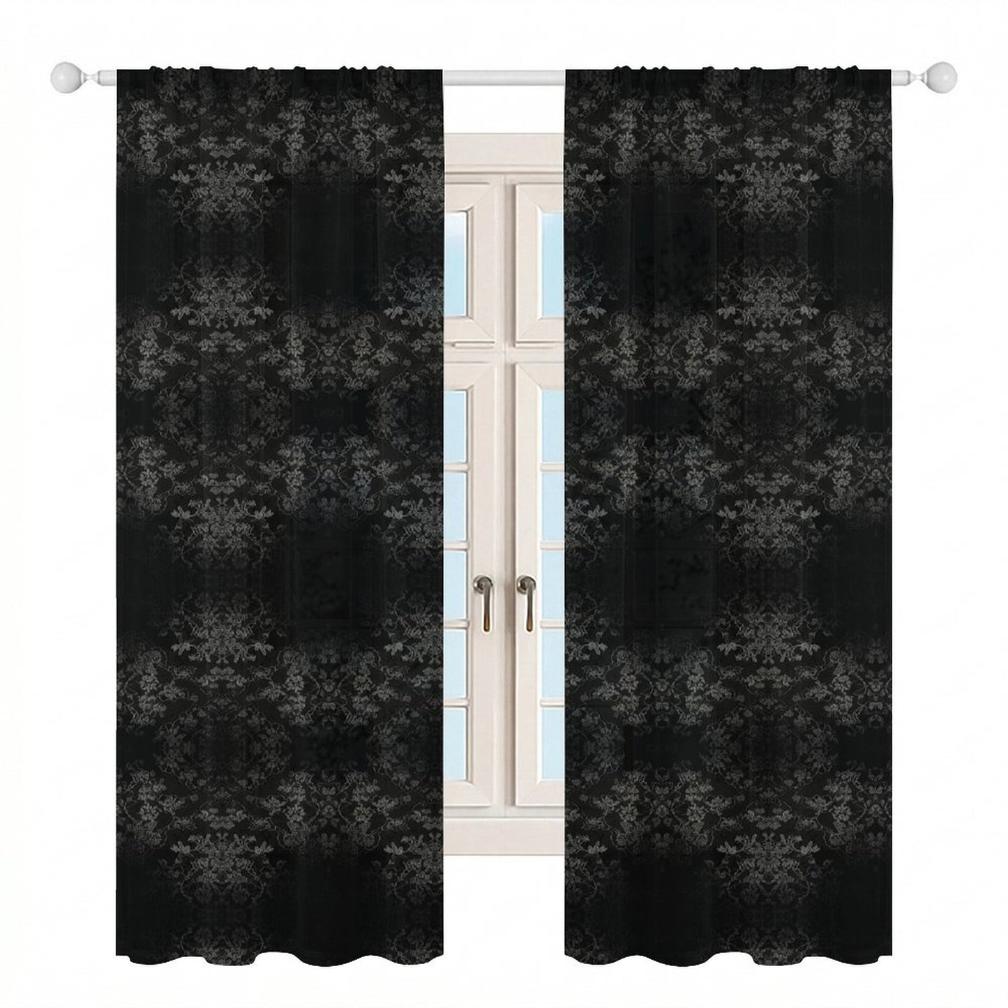Sheer Curtain Black