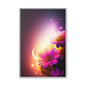 Framed Floral Canvas Art — Pink Daisies Sunset Wall Print