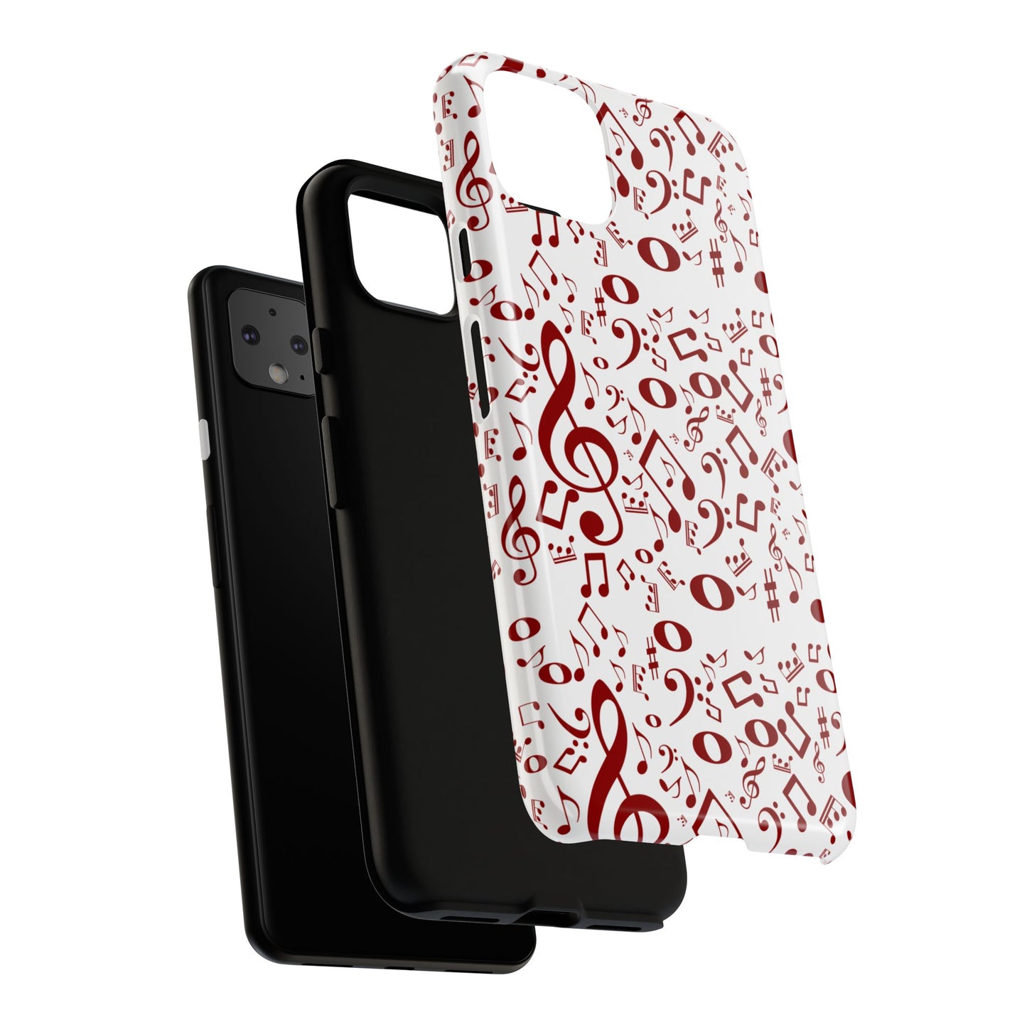 Musical Note Phone Case, Tough iPhone Cover, Gift for Musicians, Customizable, Music Lover's Accessory, Durable Phone Protection