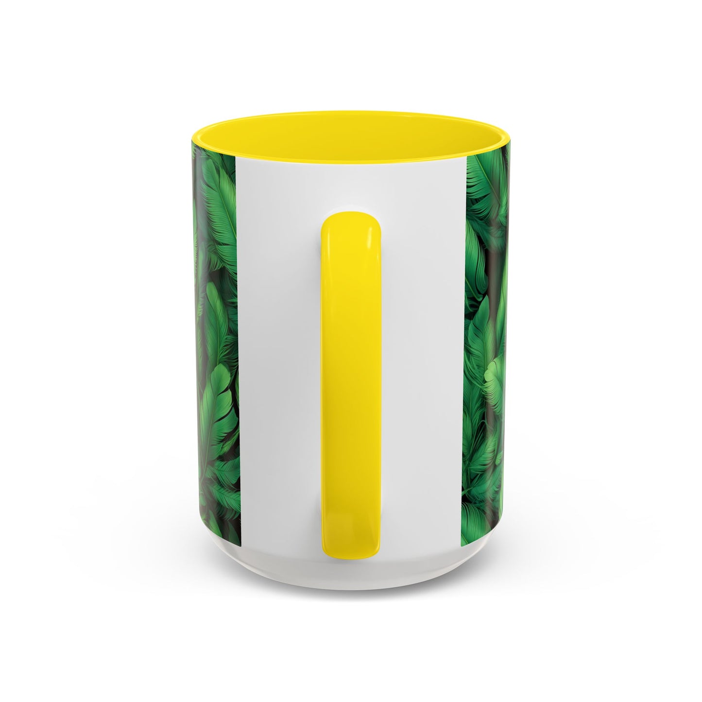 Tropical Leaf Coffee Mug - Green Botanical Drinkware, Ideal Gift for Nature Lovers, Home Decor, Tropical Theme, Eco-Friendly Beverage