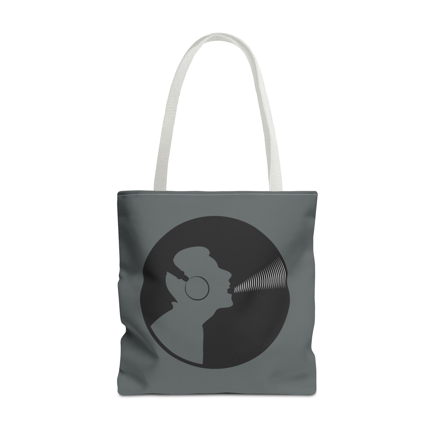 Music Lover's Tote Bag, Stylish Bag for Vinyl Enthusiasts, Gift for Music Lovers, Unique Shopping Tote, Record Player Accessory