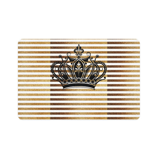 Royal Crown Gold Stripe Pet Food Mat (12x18)
