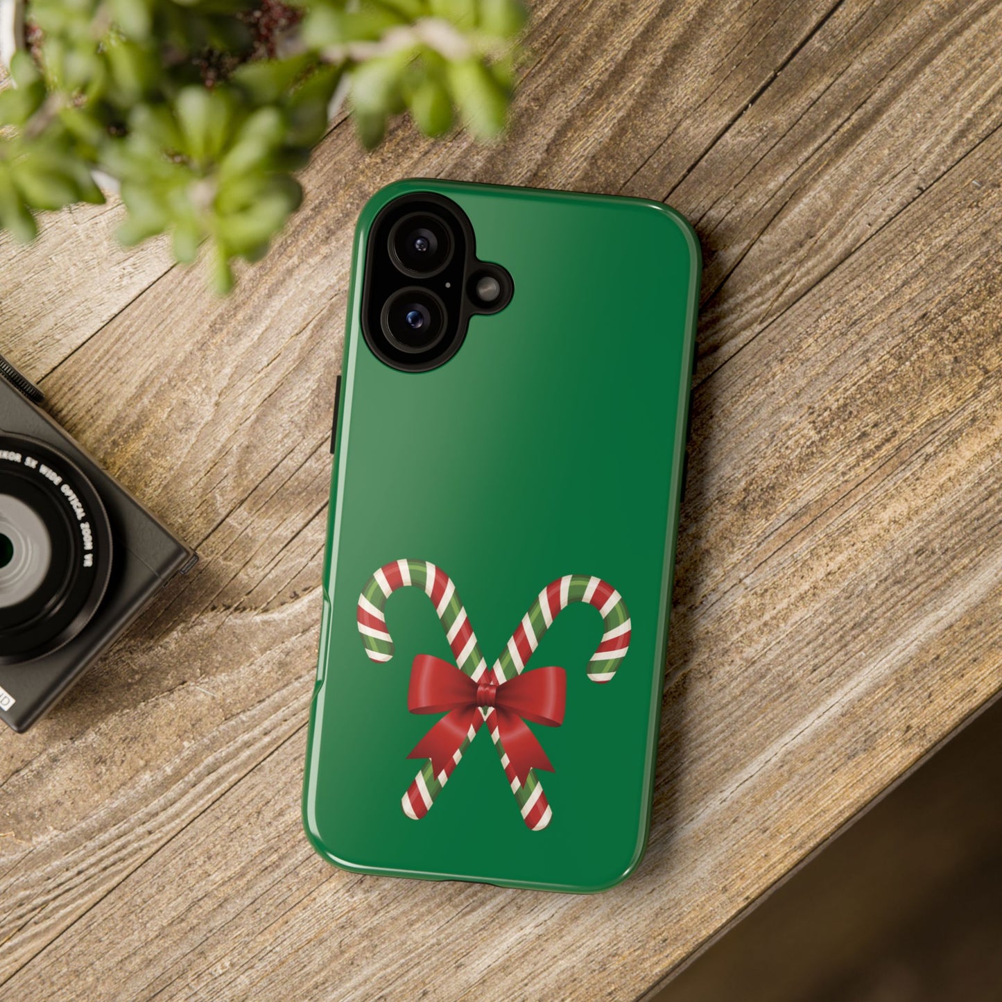 Candy Cane Phone Case: Holiday Spirit, Festive Gift, Cute Accessories, Christmas Decor, Seasonal Style