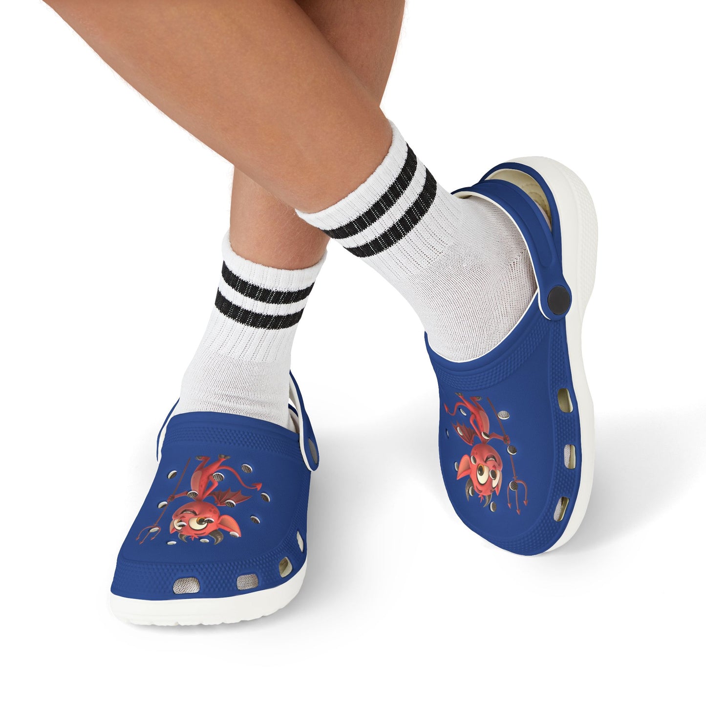 Kid's Fun Demon Clogs, Playful Footwear for Kids, Comfy Summer Shoes, Cute Outdoor Slip-Ons, Halloween Costumes