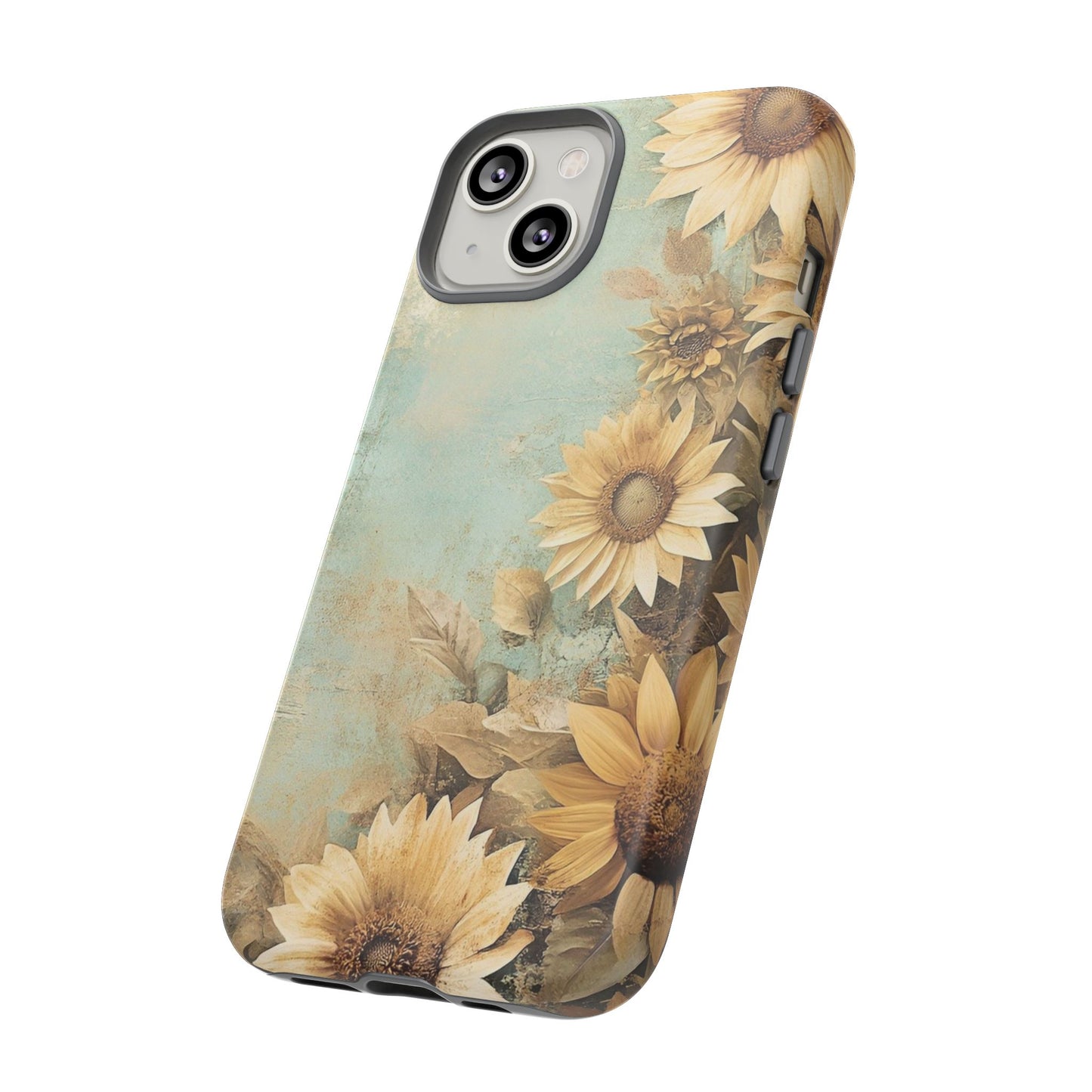Sunflower Phone Case, Tough Shell Floral Cover, Nature Inspired Gift, Durable Protective Case, Perfect for Spring and Summer