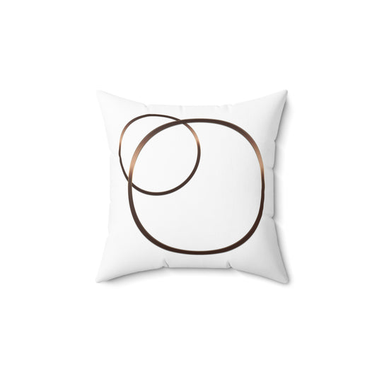 Chic Minimalist Square Pillow, Decorative Cushion, Modern Home Decor, Cozy Accent Pillow, Gift for Housewarming, Soft Polyester Pillow