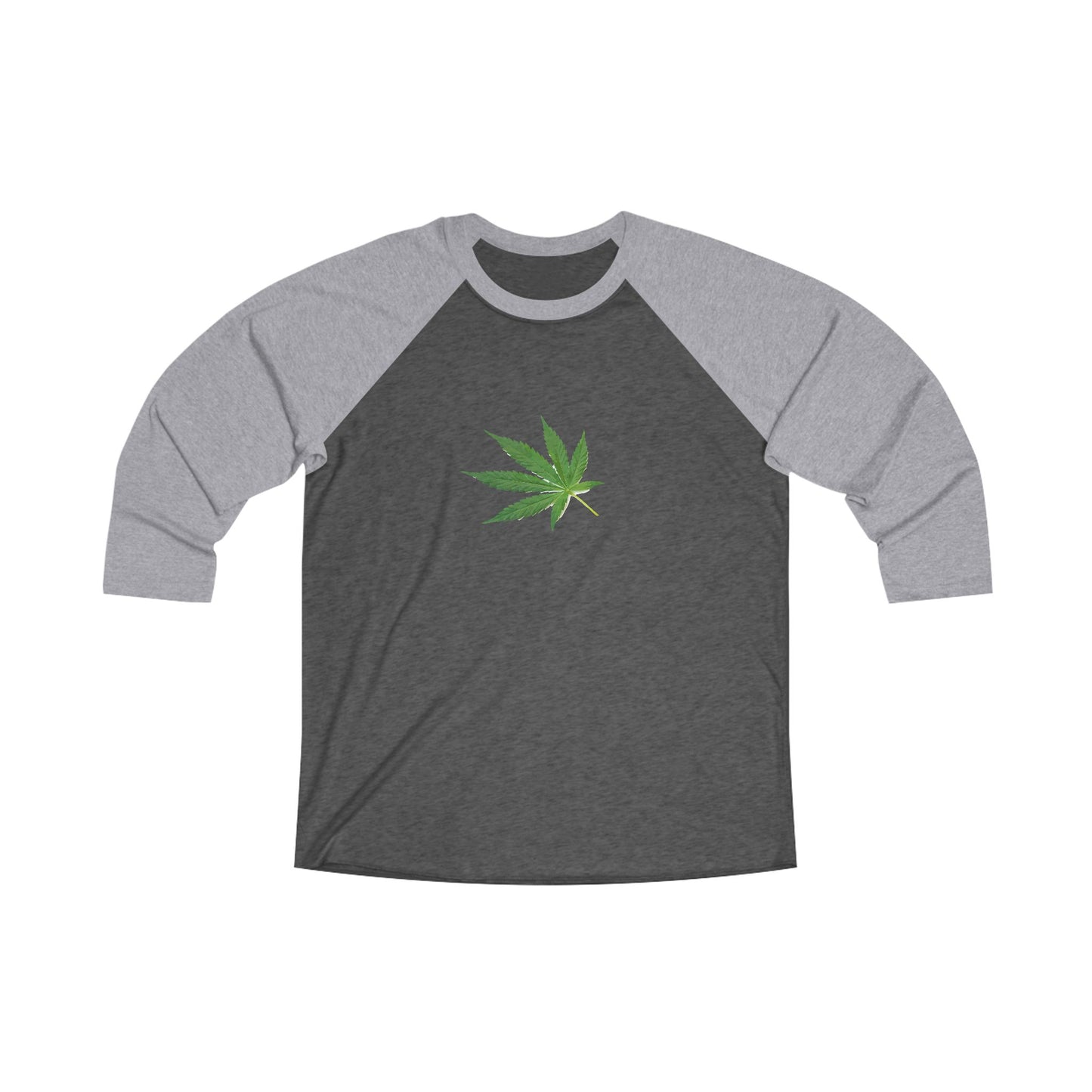 Chill Vibes Unisex Tri-Blend Raglan Tee - Leaf Design, Casual Tee, Comfortable Wear, Gift for Friends, Nature Lover Shirt