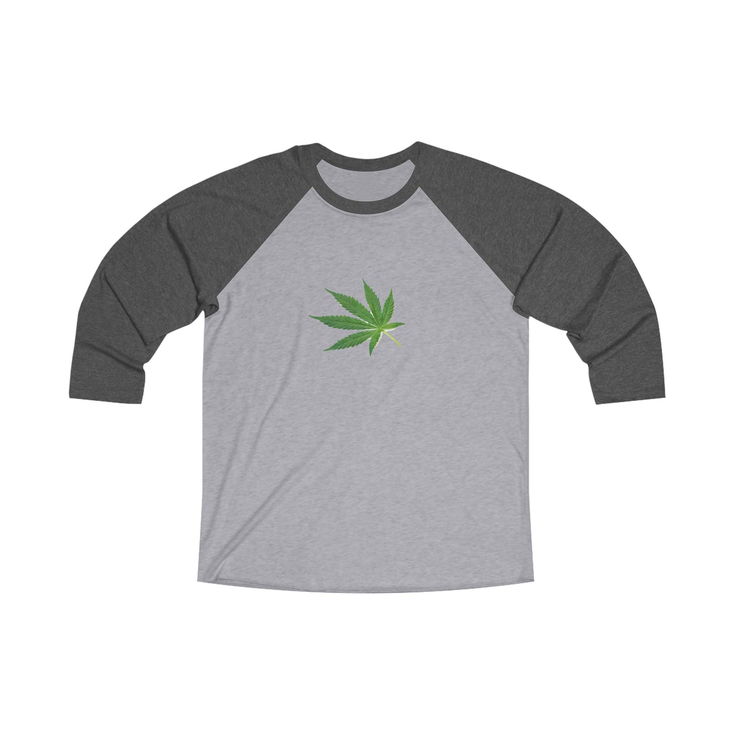 Chill Vibes Unisex Tri-Blend Raglan Tee - Leaf Design, Casual Tee, Comfortable Wear, Gift for Friends, Nature Lover Shirt