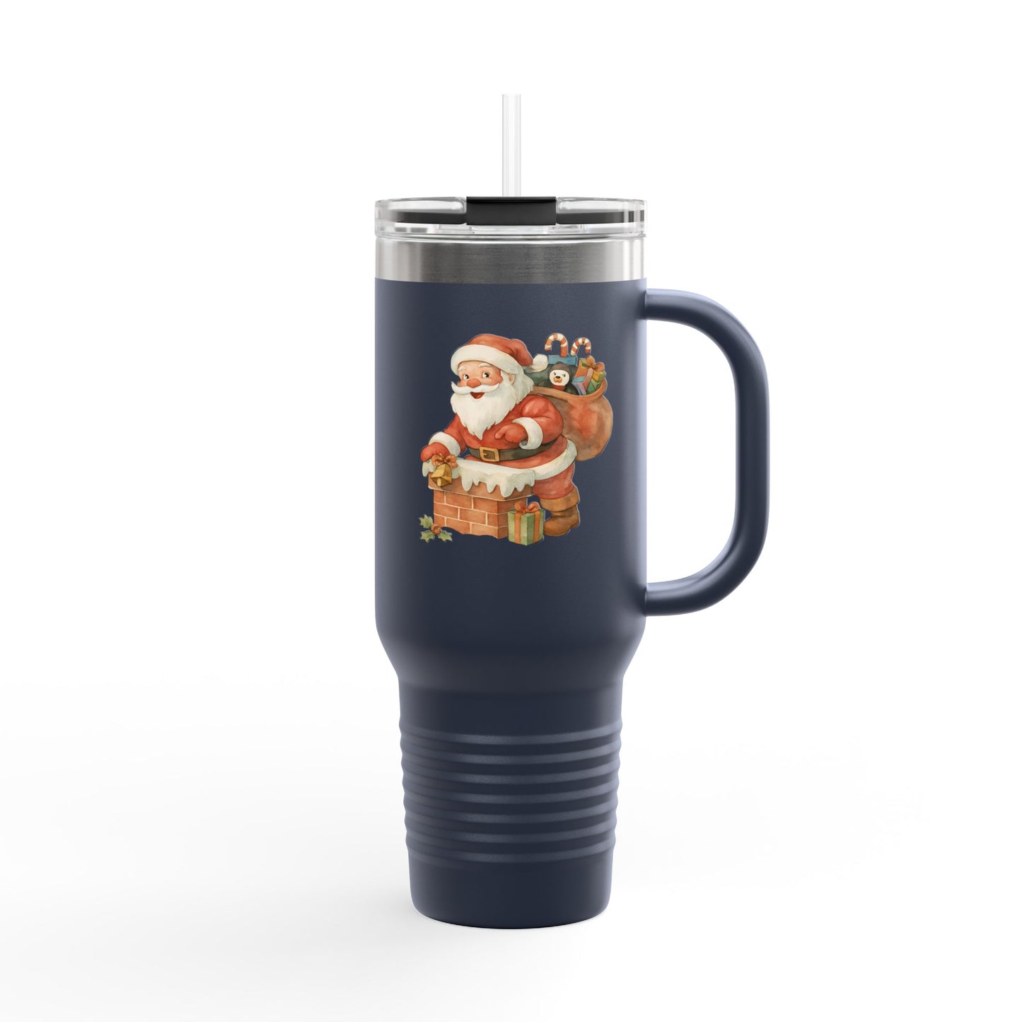 Festive Insulated Travel Mug with Santa and Holiday Designs | Perfect for Christmas Parties, Gift for Coffee Lovers, Winter Travel, [...]