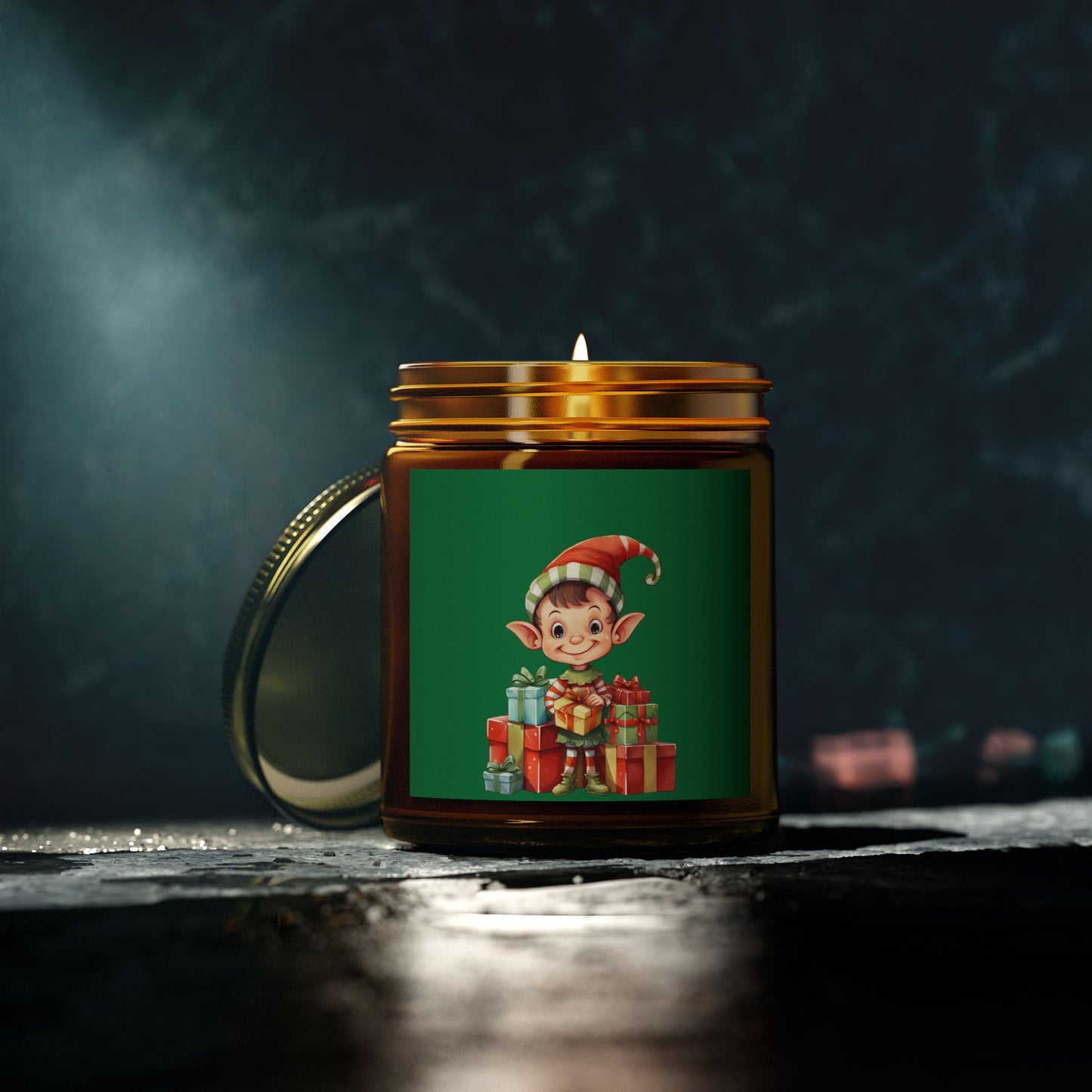 Elf-Themed Scented Candles - Holiday Cheer, Christmas Gift, Home Decor, Cozy Vibes, Aromatherapy