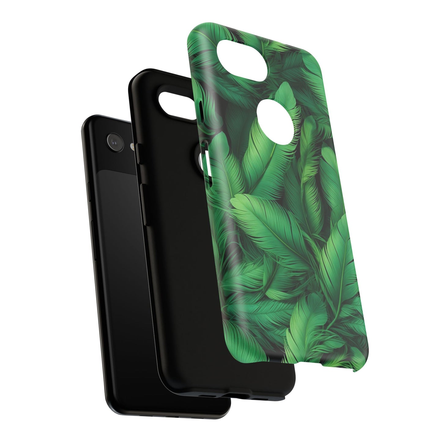 Tough Cases - Tropical Leaf Phone Case, Nature-inspired, Phone Accessory, Gift for Her, Jungle Theme, Eco-Friendly