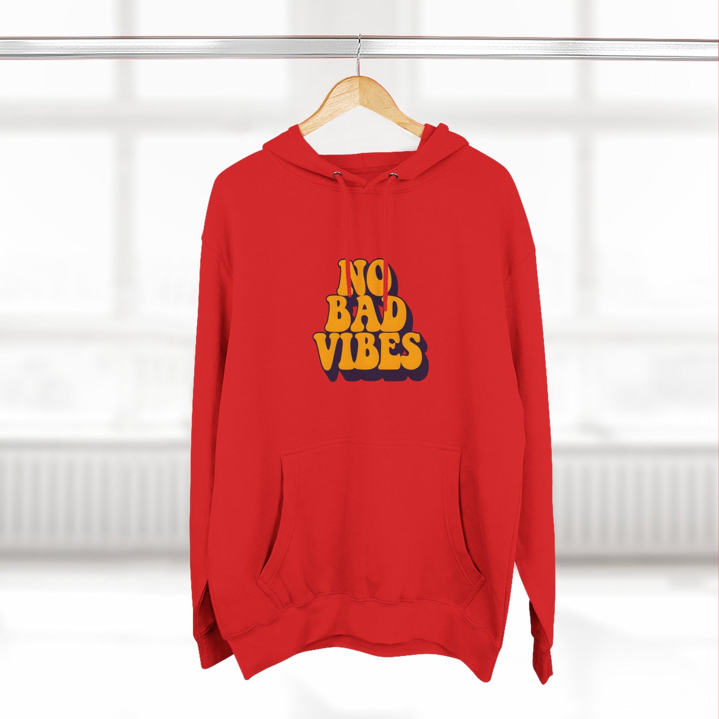 Good Vibes Only Fleece Hoodie for Positive Energy Lovers, Motivational Comfort, Chill Attire, Casual Wear, Gift for Friends