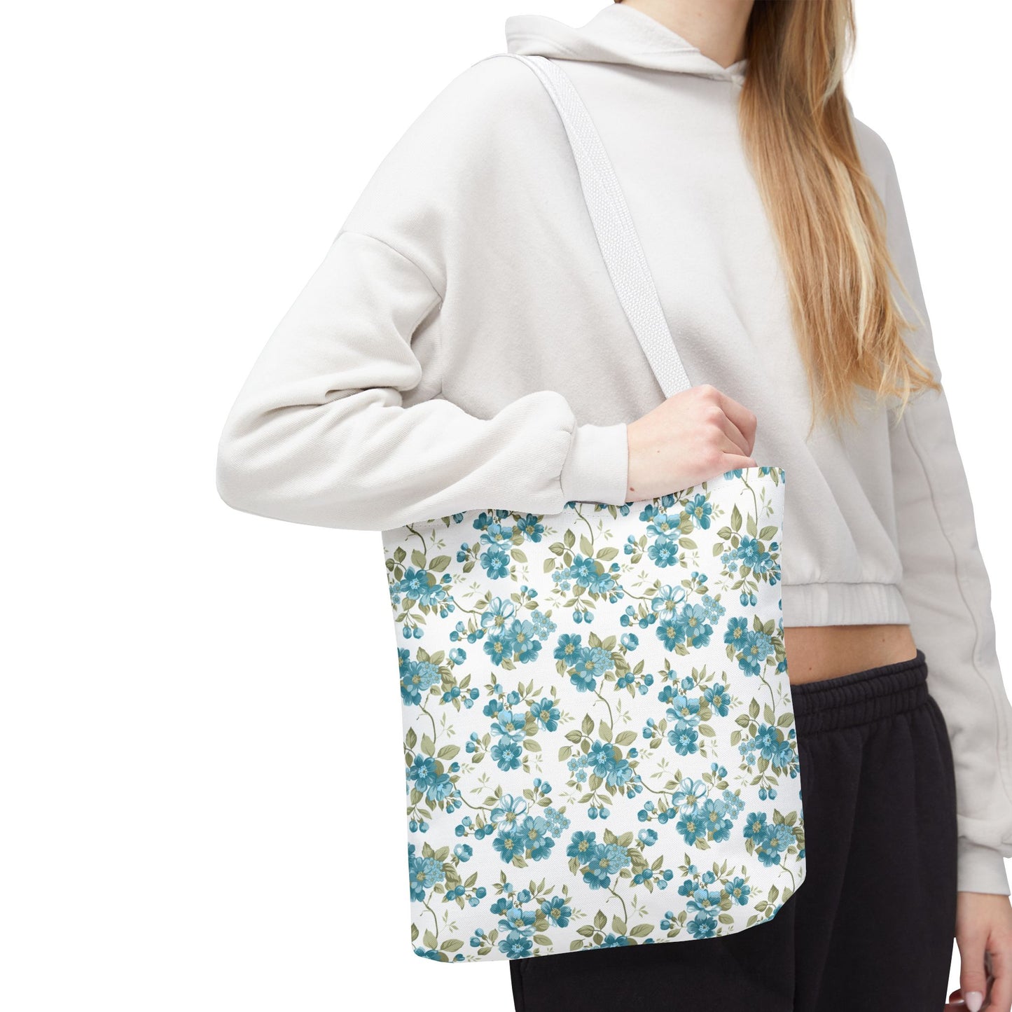 Floral Design Tote Bag | Reusable Shopping Bag, Beach Tote, Eco-Friendly Bag, Gift for Her, Travel Organizer
