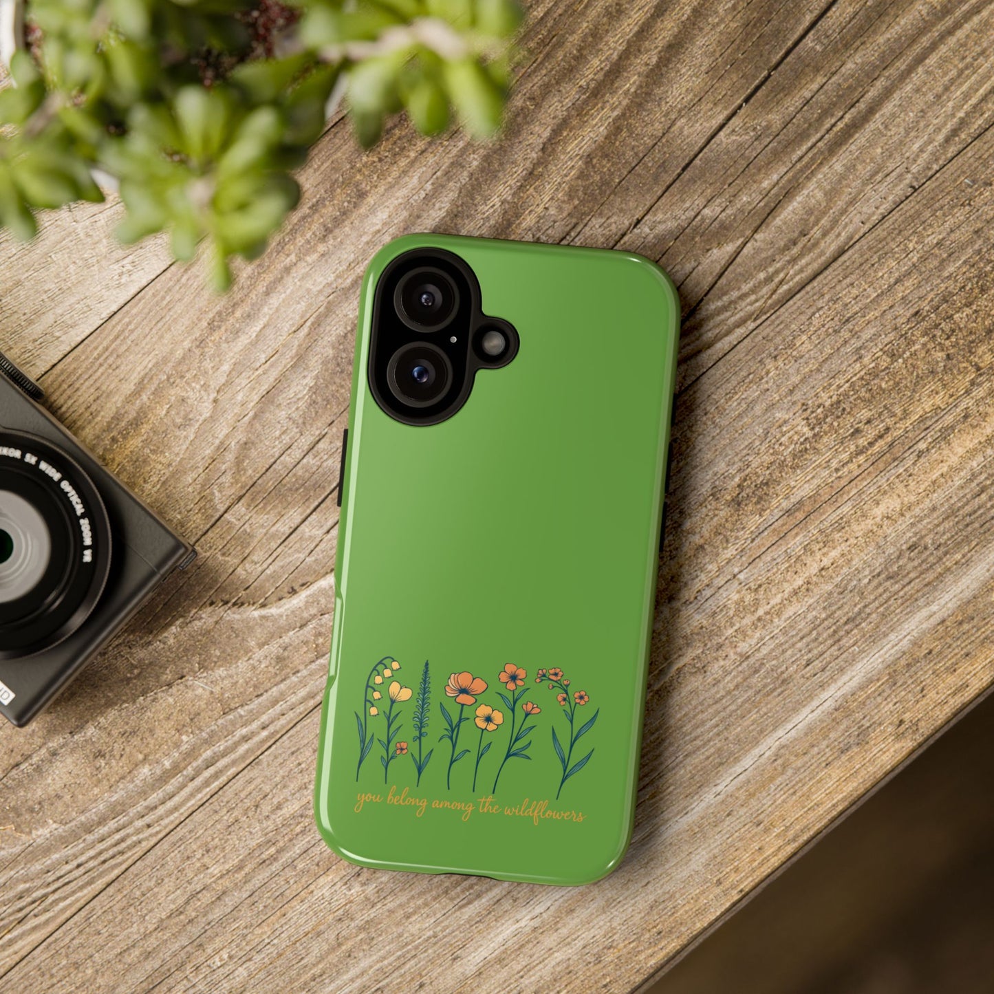 Floral Phone Case - You Belong Among the Wildflowers, Botanical Gift, Eco-Friendly Phone Accessory, Nature Lover Statement