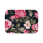Elegant Floral Bath Mat for Relaxing Bathrooms, Rose Bath Decor, Home Spa Accessory, Mother's Day Gift, Artisan Bathroom Rug
