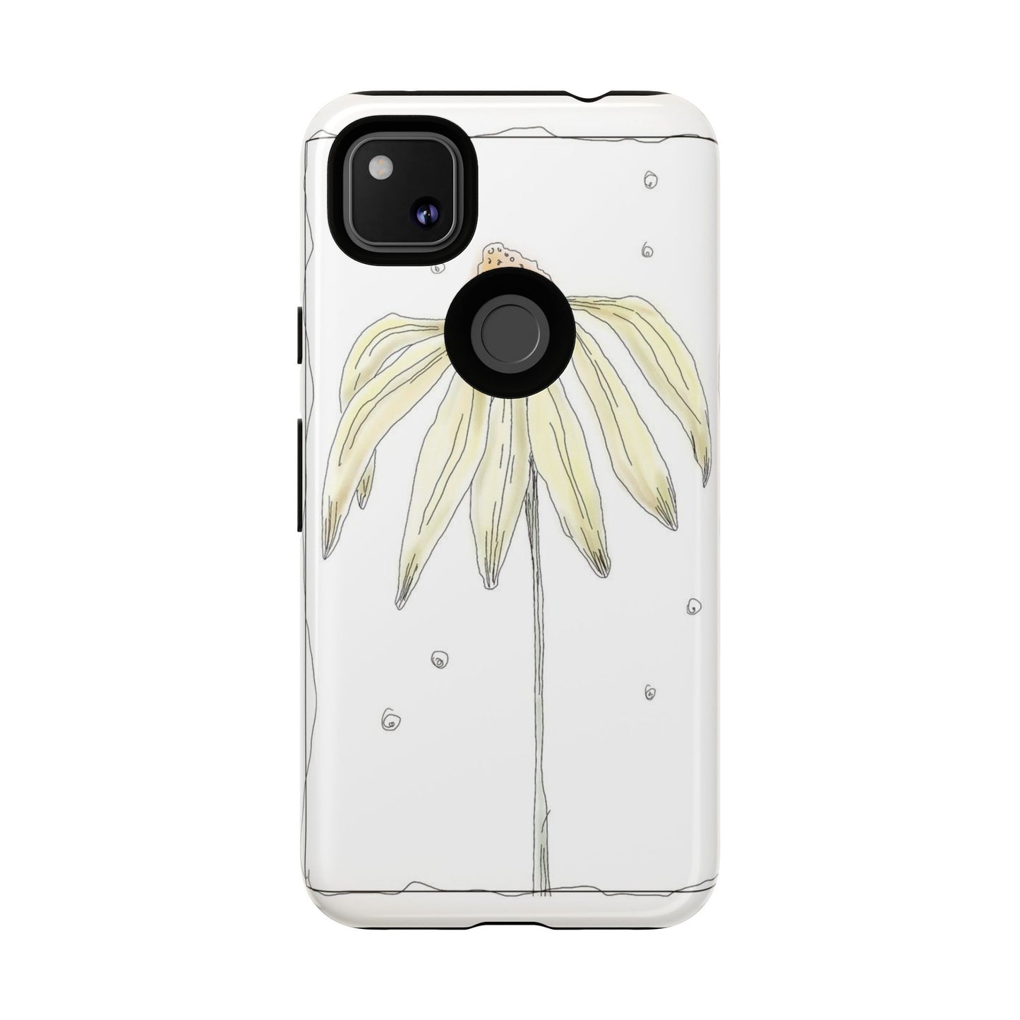 Flower Phone Case with Delicate Design, Tough Phone Cover, Nature Lover Gift, Floral Tech Accessory, Stylish Phone Protection
