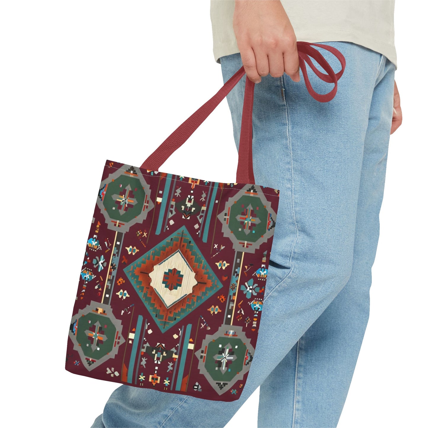 Bohemian Tote Bag, Stylish Reusable Shopping Bag