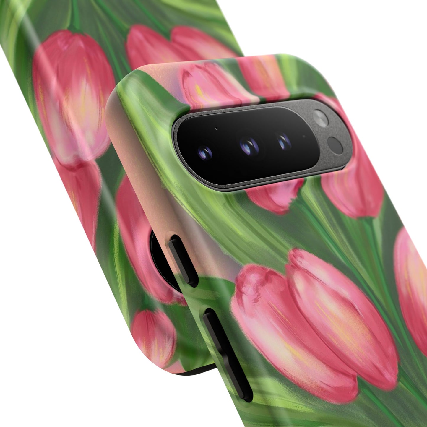 Floral Phone Case with Vibrant Tulips - Tough Cases for Garden Lovers, Spring Gifts, Nature Enthusiasts, Unique Gadget Accessories, [...]