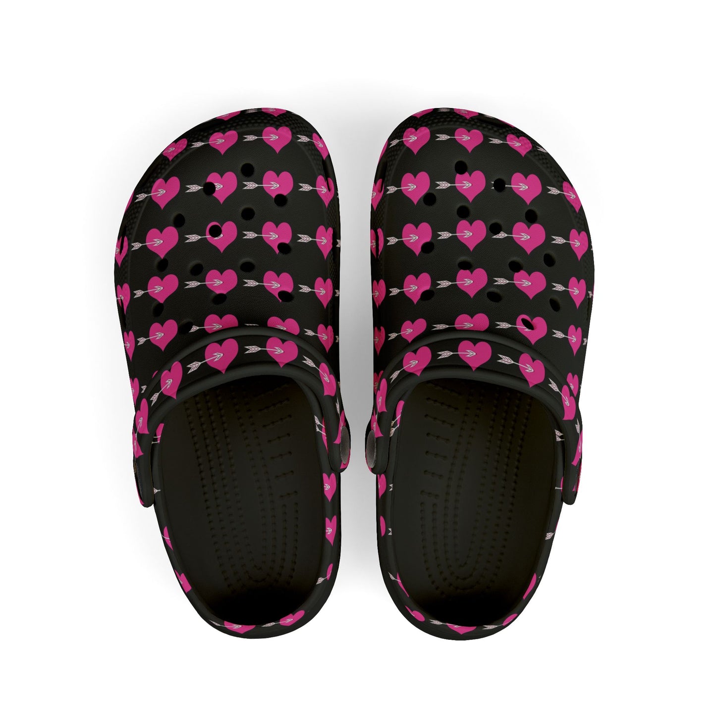 Kid's Heart Pattern Clogs - Fun & Colorful EVA Foam Shoes, Playful Footwear for Kids, Summer Adventures, Birthday Gift, Everyday Wear