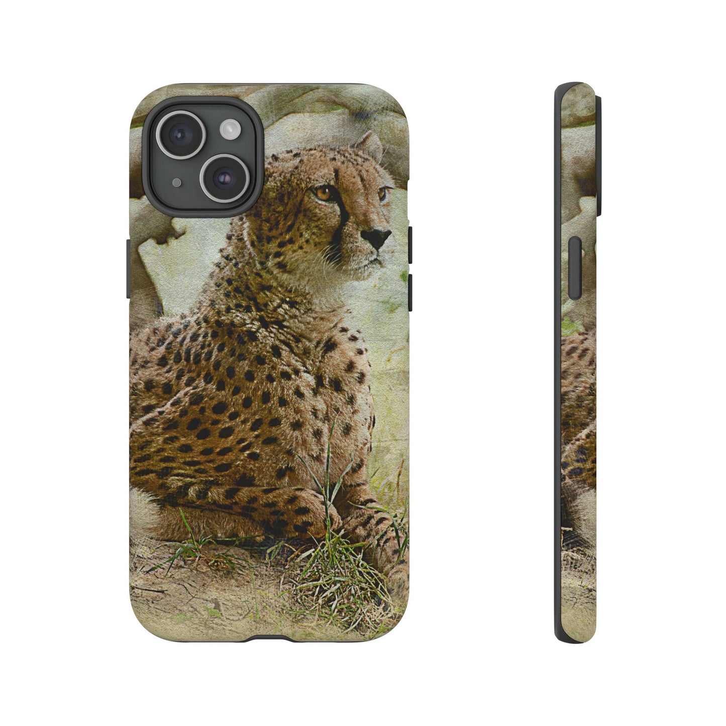 Cheetah Phone Case, Tough Cases, Animal Lover Gift, Wildlife Protection, Eco-Friendly Mobile Cover, Unique Phone Accessory