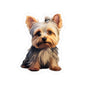 Cute Yorkshire Terrier Kiss-Cut Stickers, Pet Lover Decor, Laptop Stickers, Dog Gifts, Customizable Art for Dog Lovers